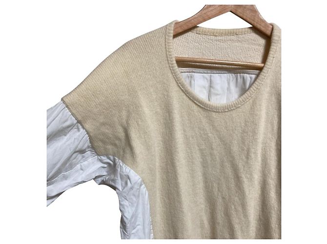 Autre Marque Y's Yohji Yamamoto Strick-Docking-Bluse - Ansicht 4