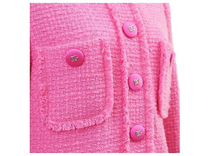 Dolce & Gabbana Dolce&Gabbana Tweed Wool Nylon Coat - view 11