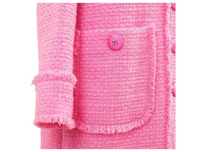 Dolce & Gabbana Dolce&Gabbana Tweed Wool Nylon Coat - view 12