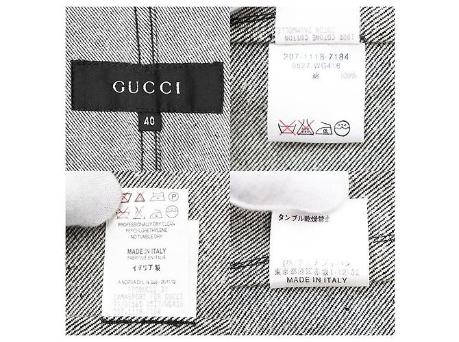 Chaqueta de denim negra Gucci - vista 10
