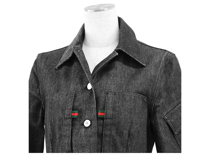 Chaqueta de denim negra Gucci - vista 2