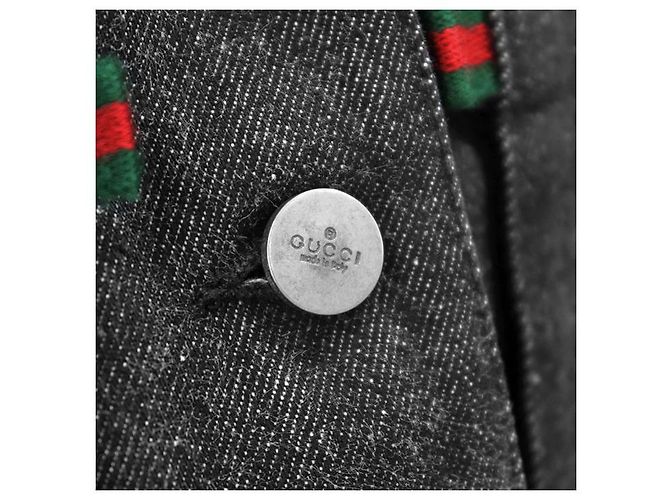 Chaqueta de denim negra Gucci - vista 3