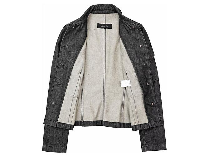 Chaqueta de denim negra Gucci - vista 8