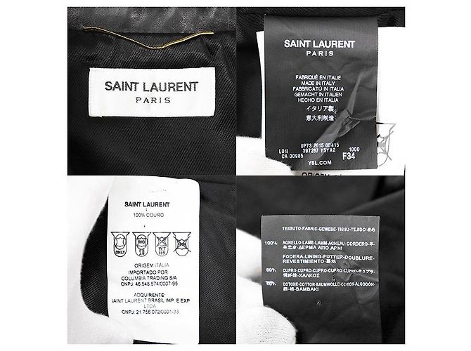 Yves Saint Laurent Giacca in pelle di agnello Saint Laurent Paris - vista 10