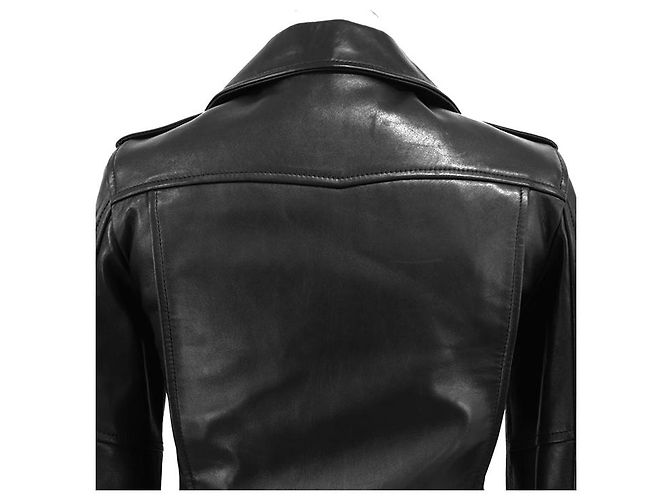 Yves Saint Laurent Giacca in pelle di agnello Saint Laurent Paris - vista 15