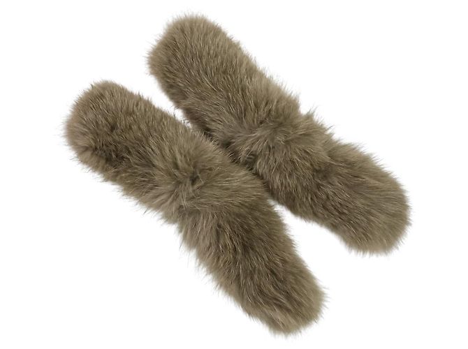Autre Marque La MODE Fox Fur Wool Poncho Coat - view 13