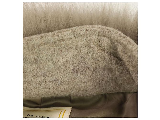 Autre Marque La MODE Fox Fur Wool Poncho Coat - view 18