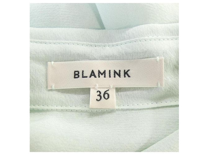 Autre Marque Camisa de seda verde BLAMINK - vista 4