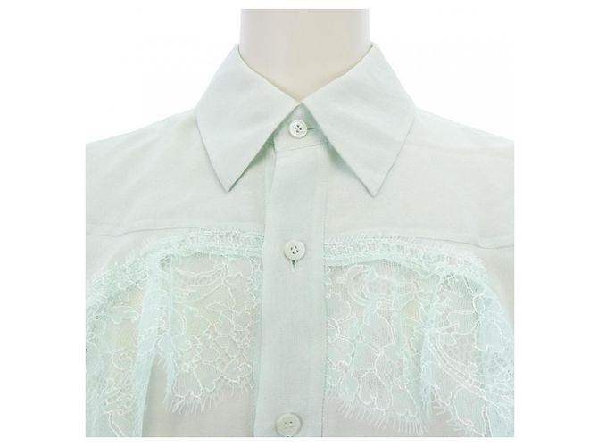 Autre Marque Camisa de seda verde BLAMINK - vista 5