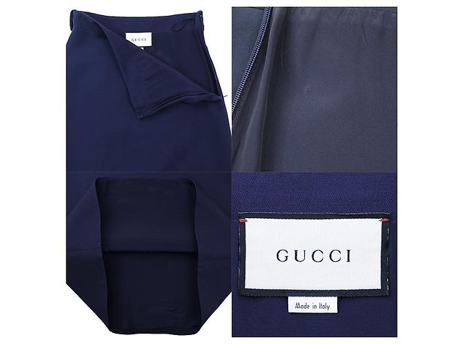 Falda Gucci GG Interlocking de lana y seda - vista 18