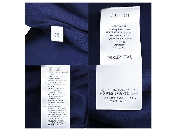 Falda Gucci GG Interlocking de lana y seda - vista 20