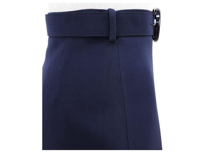Falda Gucci GG Interlocking de lana y seda - vista 9