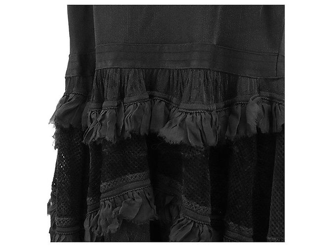 Vestido de malla elástica de viscosa y rayón CHANEL 07A P31447 - vista 14