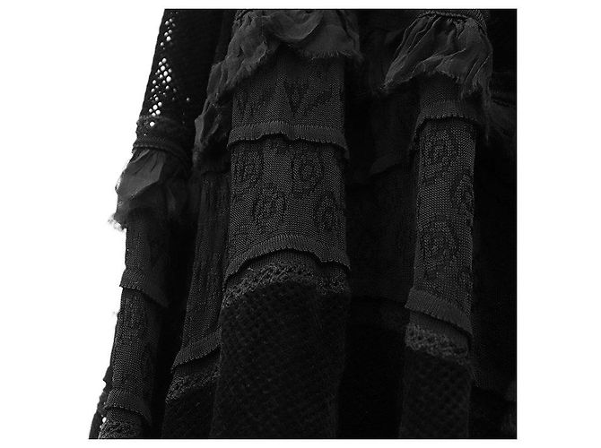 Vestido de malla elástica de viscosa y rayón CHANEL 07A P31447 - vista 15