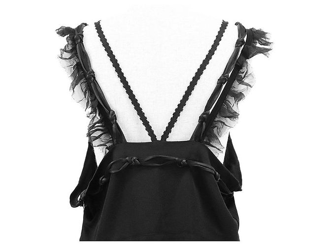 Vestido de malla elástica de viscosa y rayón CHANEL 07A P31447 - vista 8