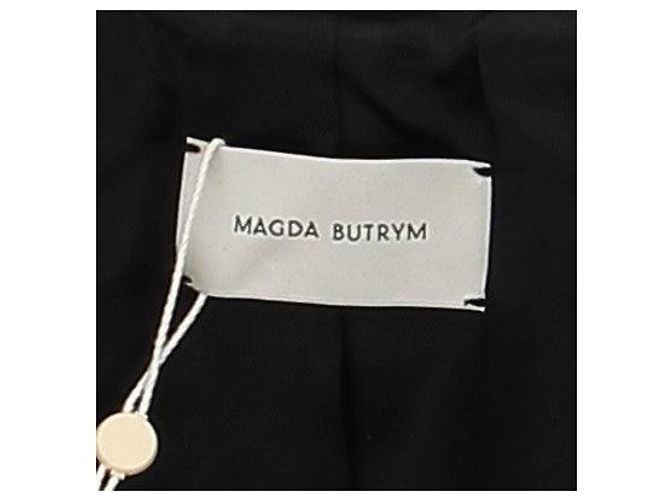 Magda Butrym Chaqueta de cuero negra - vista 5