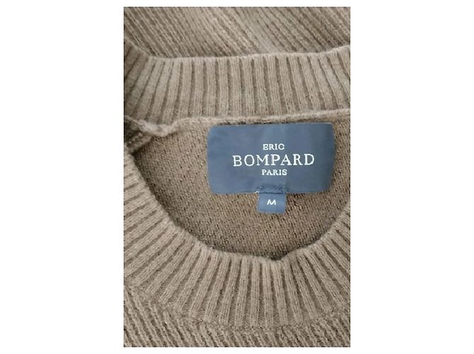 Maglione Eric Bompard in lana marrone girocollo - vista 7