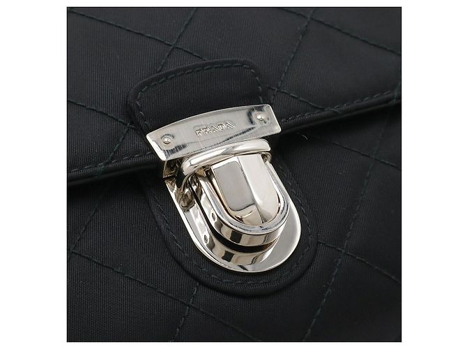 Borsa a tracolla Prada 2way in nylon e pelle - vista 4