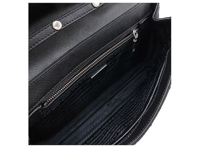 Borsa a tracolla Prada 2way in nylon e pelle - vista 6