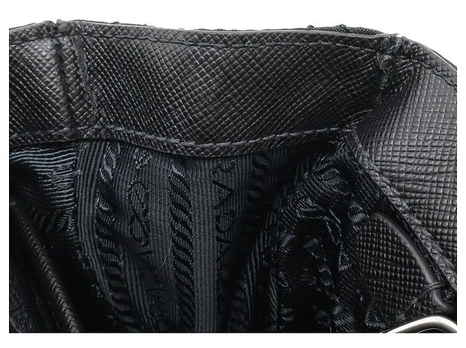 Borsa a tracolla Prada 2way in nylon e pelle - vista 8
