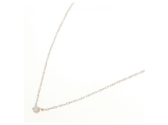 Autre Marque Collana K10 Pink Gold Diamond - vista 2