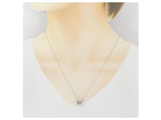 Autre Marque Collar de oro blanco Au750 y diamantes - vista 6