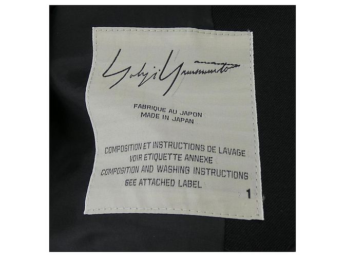 Autre Marque Abrigo negro Yohji Yamamoto - vista 4