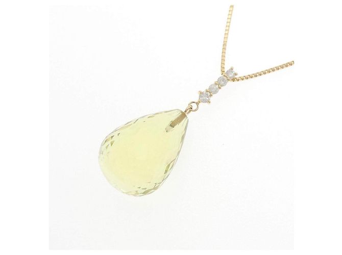 Autre Marque Au750 Quarz-Diamant-Halskette - Ansicht 3
