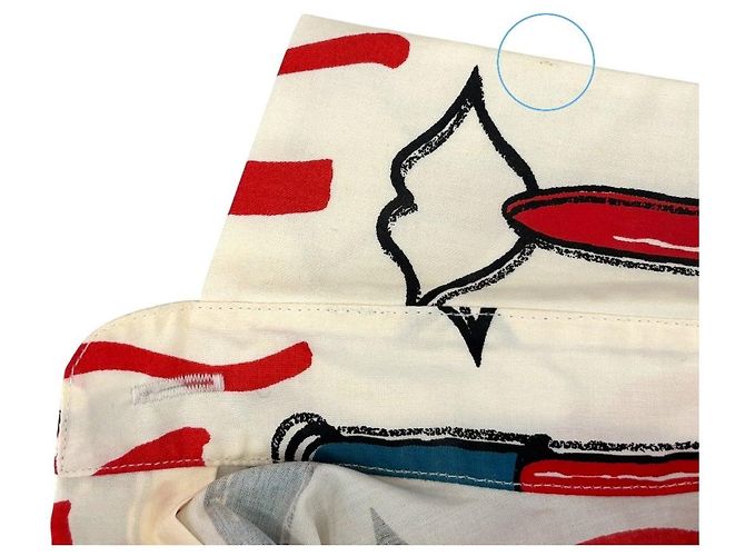 Blusa poncho de seda con estampado de labios Valentino - vista 15
