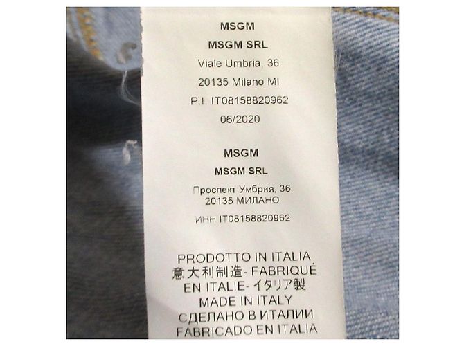 Autre Marque MSGM Jeanskleid Hellblau - Ansicht 12