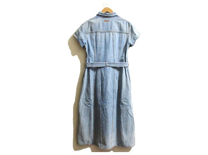 Autre Marque MSGM Jeanskleid Hellblau - Ansicht 2