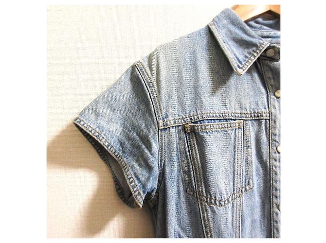 Autre Marque MSGM Jeanskleid Hellblau - Ansicht 4