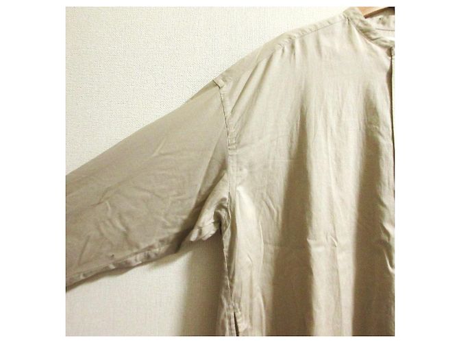 Autre Marque Camicia Graphpaper Silicon Lawn con collo alla coreana e coulisse - vista 4