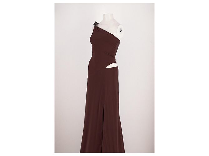 Autre Marque Vestido maxi marrón SILVIA TCHERASSI - vista 4