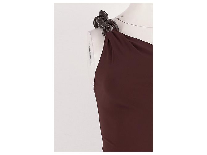 Autre Marque Vestido maxi marrón SILVIA TCHERASSI - vista 6