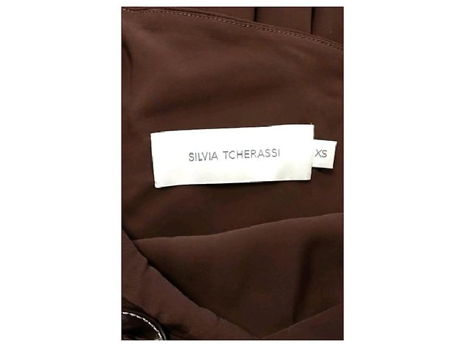 Autre Marque Vestido maxi marrón SILVIA TCHERASSI - vista 7