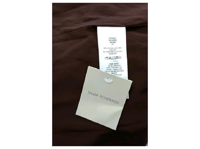 Autre Marque Vestido maxi marrón SILVIA TCHERASSI - vista 8