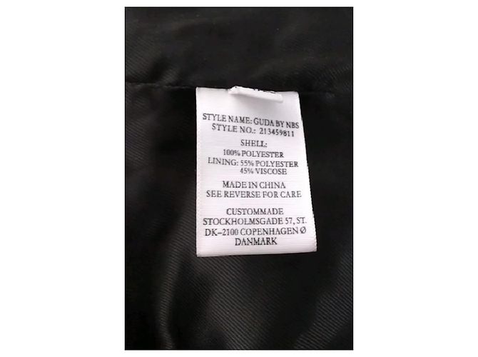 Autre Marque Giacca corta nera CUSTOMMADE con fantasia floreale - vista 8