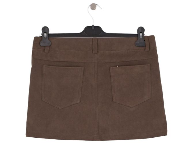 Autre Marque Minifalda marrón THE FRANKIE SHOP - vista 2