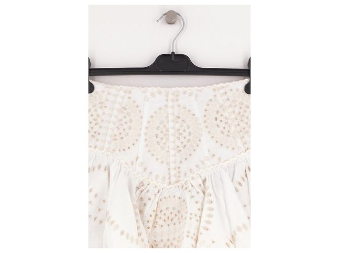Autre Marque Jupe en coton blanche - view 3