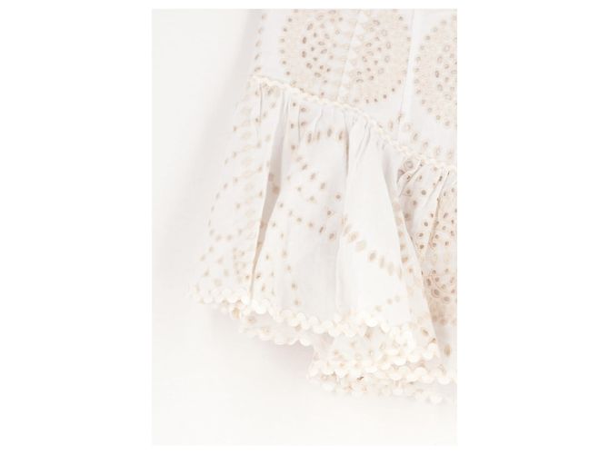 Autre Marque Jupe en coton blanche - view 4