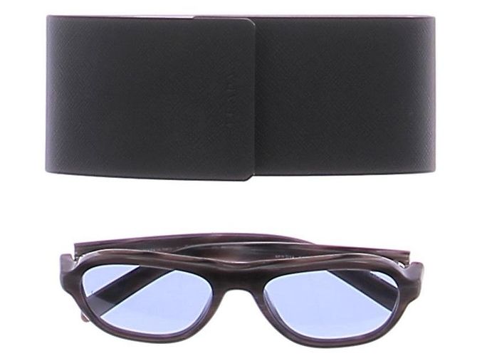 Prada Lunettes de soleil Marron Gris - vue 7
