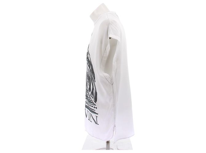 Lanvin Camiseta con abertura estampada M&D - vista 4