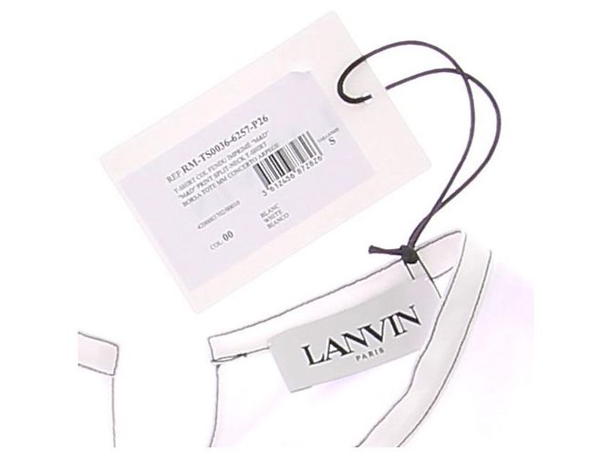 Lanvin Camiseta con abertura estampada M&D - vista 5