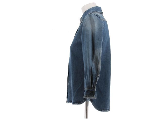Camicia Chloé in denim blu cotone Taglia 36 - vista 4