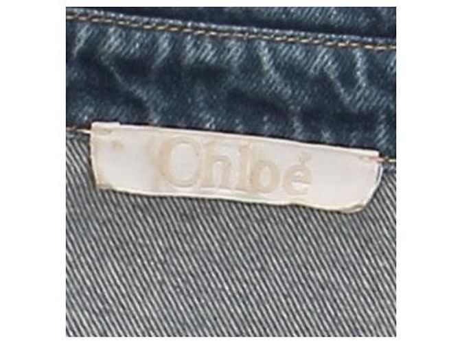 Camicia Chloé in denim blu cotone Taglia 36 - vista 6