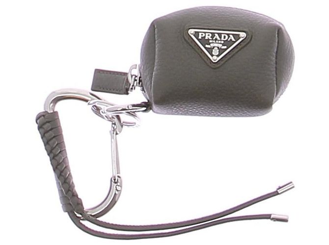 Prada Leather Keychain Black - view 2