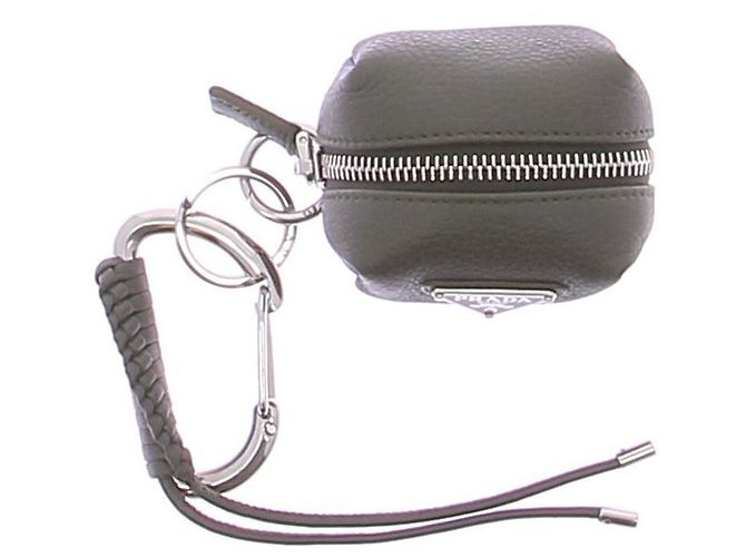 Prada Leather Keychain Black - view 4