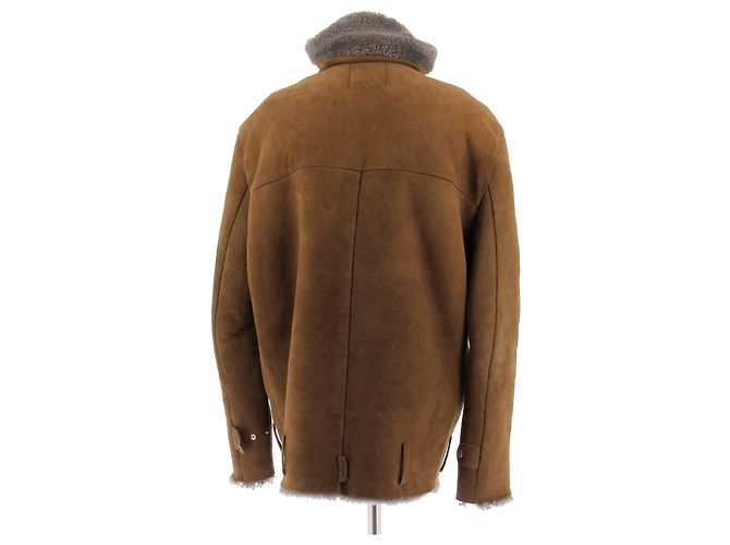 Acne Brauner Lammfellmantel - Ansicht 2