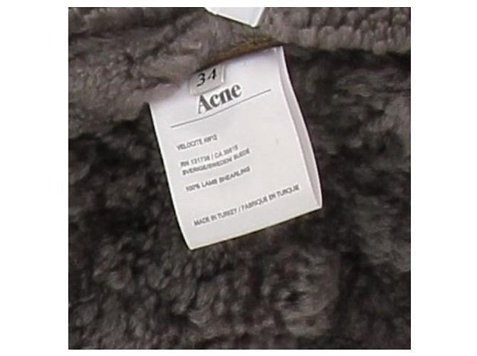 Acne Brauner Lammfellmantel - Ansicht 6